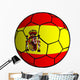 Spanish flag soccer ball Wall Decal
