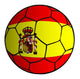 Spanish flag soccer ball Wall Decal