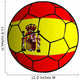Spanish flag soccer ball Wall Decal
