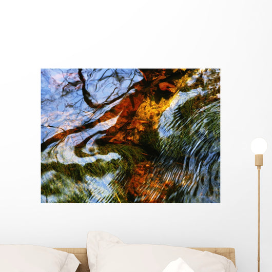 Ripples And Reflections On Water Surface Wall Mural