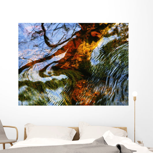 Ripples And Reflections On Water Surface Wall Mural