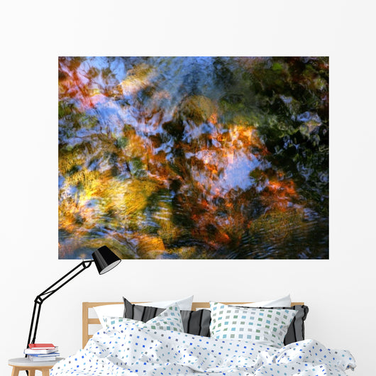 Ripples And Reflections On Water Surface Wall Mural
