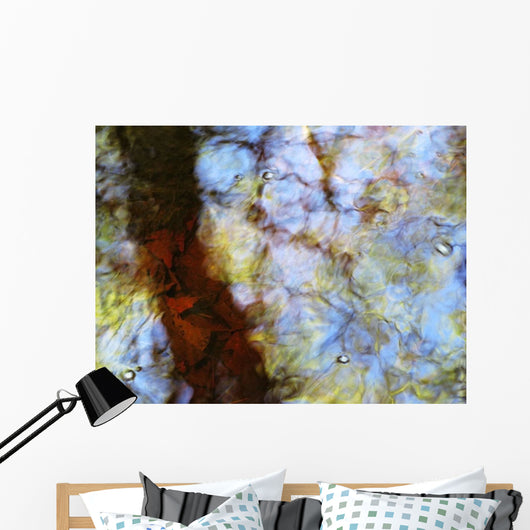 Ripples And Reflections On Water Surface Wall Mural