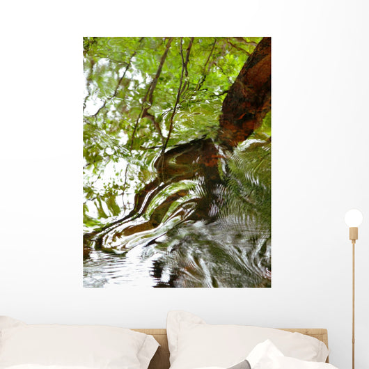 Ripples And Reflections On Water Surface Wall Mural