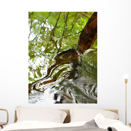 Ripples And Reflections On Water Surface Wall Mural