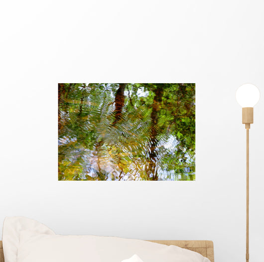 Ripples And Reflections On Water Surface Wall Mural