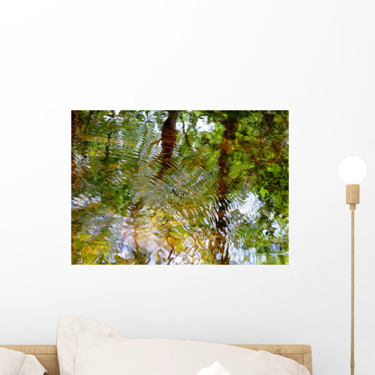 Ripples And Reflections On Water Surface Wall Mural