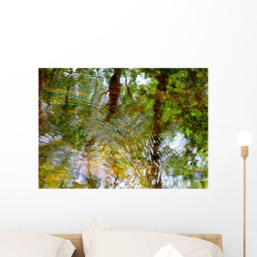 Ripples And Reflections On Water Surface Wall Mural