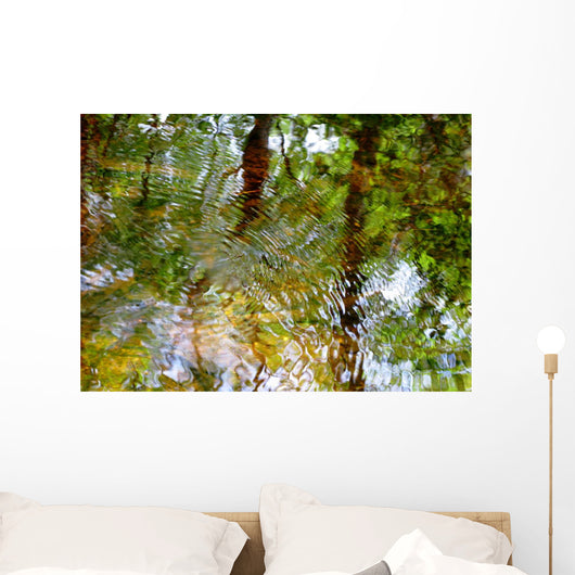 Ripples And Reflections On Water Surface Wall Mural