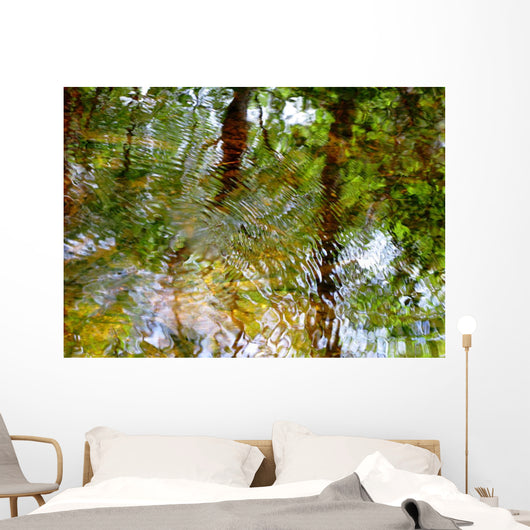 Ripples And Reflections On Water Surface Wall Mural