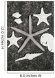 Shells And Starfish Scatterd On Textured Surface Wall Mural