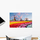 Landscape with Tulips Traditional Wall Decal