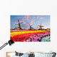 Landscape with Tulips Traditional Wall Decal