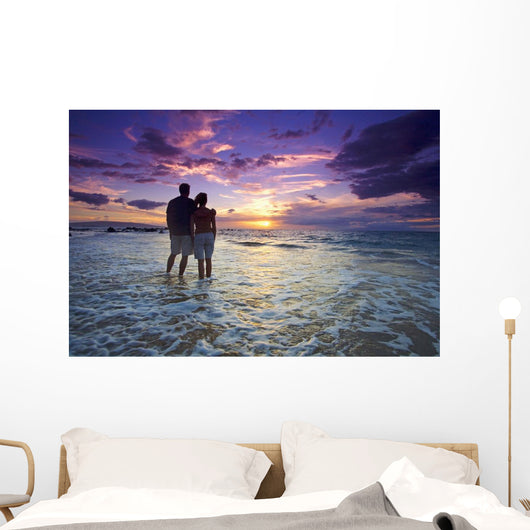 USA, Hawaii Islands, Maui, Mokapu Beach Wall Mural