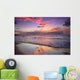 Hawaii, Maui, Wailea, Sunset At Mokapu Beach Wall Mural