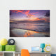 Hawaii, Maui, Wailea, Sunset At Mokapu Beach Wall Mural