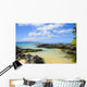Shallow Ocean Water Surrounded By Rocks And Sand Wall Mural