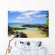 Shallow Ocean Water Surrounded By Rocks And Sand Wall Mural