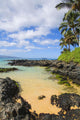 USA, Hawaii Islands, Maui, Shallow Ocean Water Surrounded By Rocks Wall Mural