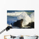 USA, Hawaii Islands, Maui, Big Winter Surf Crashing On Rocks Wall Mural