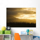 Pine Trees And Kaala Mountain Range At Sunset Wall Mural