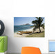 USA, Hawaii, Oahu, East Shore Rabbit Island and Koa Canoe Wall Mural