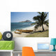 USA, Hawaii, Oahu, East Shore Rabbit Island and Koa Canoe Wall Mural