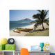 USA, Hawaii, Oahu, East Shore Rabbit Island and Koa Canoe Wall Mural