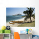 USA, Hawaii, Oahu, East Shore Rabbit Island and Koa Canoe Wall Mural