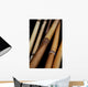 Bamboo On Black Background Wall Mural