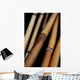 Bamboo On Black Background Wall Mural
