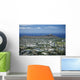 USA, Hawaii, Oahu, Diamond Head And Waikiki From Tantalus Wall Mural
