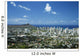 USA, Hawaii, Oahu, Diamond Head And Waikiki From Tantalus Wall Mural