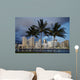USA, Hawaii, USA, Hawaii, Oahu, Evening View of City From Magic Island Wall Mural