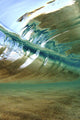 Hawaii, Oahu, Underwater View Of Wave Wall Mural
