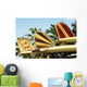 Hawaii, Oahu, Colorful Hawaiian Design Surfboards Fins Wall Mural