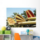 Hawaii, Oahu, Colorful Hawaiian Design Surfboards Fins Wall Mural