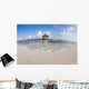 Mexico, Yucatan Peninsula, Tulum, Pier Over Turquoise Ocean Wall Mural