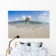 Mexico, Yucatan Peninsula, Tulum, Pier Over Turquoise Ocean Wall Mural