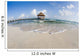Mexico, Yucatan Peninsula, Tulum, Pier Over Turquoise Ocean Wall Mural