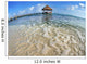 Mexico, Yucatan Peninsula, Tulum, Pier Over Turquoise Ocean Wall Mural