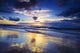 USA, Hawaii, Maui, Sunset At Mokapu Beach Wall Mural