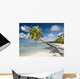 Palm Tree On The Beach Wall Mural
