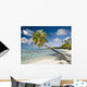 Palm Tree On The Beach Wall Mural