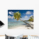 Palm Tree On The Beach Wall Mural