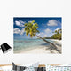 Palm Tree On The Beach Wall Mural