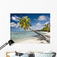 Palm Tree On The Beach Wall Mural