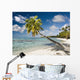 Palm Tree On The Beach Wall Mural