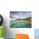 Bungalows Over Beautiful Turquoise Ocean Wall Mural