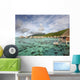 Bungalows Over Beautiful Turquoise Ocean Wall Mural